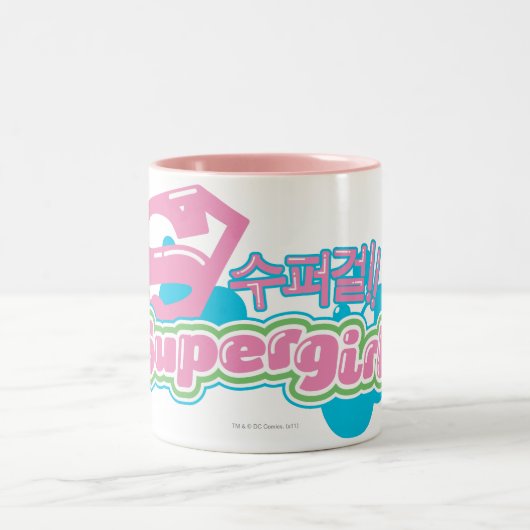 Supergirl J-Pop 3 Zweifarbige Tasse (Mittel)