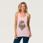 Supergirl J-Pop 4 Tank Top (Vorderseite Vollansicht)