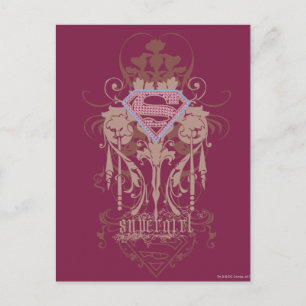 Supergirl Jewel Logo Postkarte