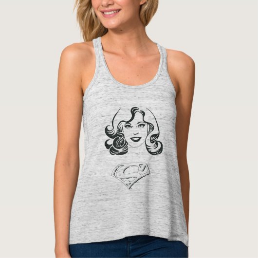 Supergirl-Kontur 1 Tank Top (Vorderseite)