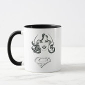 Supergirl-Kontur 1 Tasse (Links)