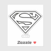 Supergirl Kontur S-Shield Aufkleber (Blatt)