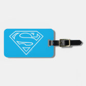 Supergirl Kontur S-Shield Gepäckanhänger (Vorderseite horizontal)