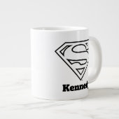 Supergirl Kontur S-Shield Jumbo-Tasse (Vorderseite Rechts)