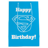 Supergirl Kontur S-Shield Mittlere Geschenktüte (Rückseite)