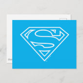 Supergirl Kontur S-Shield Postkarte (Vorne/Hinten)