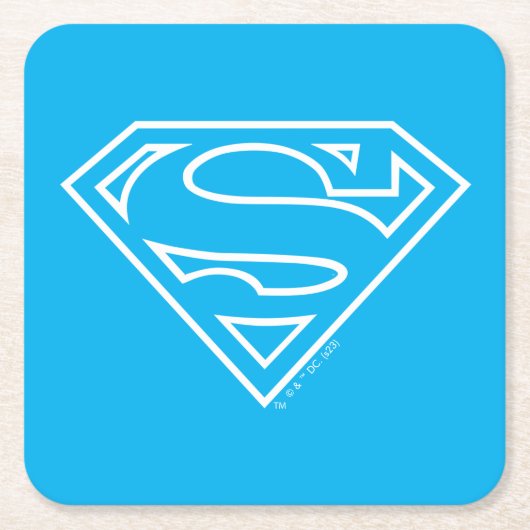 Supergirl Kontur S-Shield Rechteckiger Pappuntersetzer (Vorderseite)