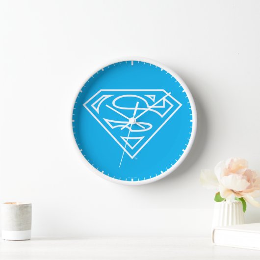 Supergirl Kontur S-Shield Uhr (Zuhause)