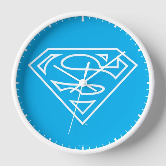 Supergirl Kontur S-Shield Uhr (Vorderseite)