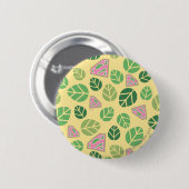 Supergirl Leaf Pattern Button (Vorne & Hinten)