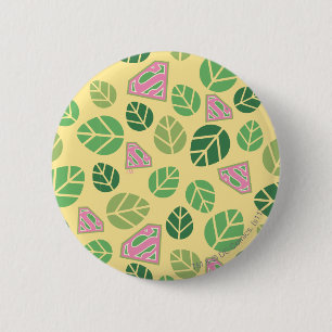 Supergirl Leaf Pattern Button