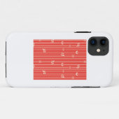 Supergirl Leaf Pattern Red Case-Mate iPhone Hülle (Rückseite (Horizontal))