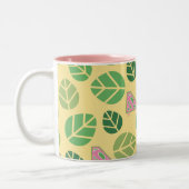 Supergirl Leaf Pattern Zweifarbige Tasse (Links)