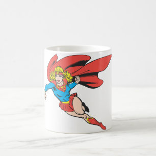 Supergirl Leaps and Punches Kaffeetasse