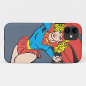 Supergirl-Leaps Case-Mate iPhone Hülle (Rückseite (Horizontal))