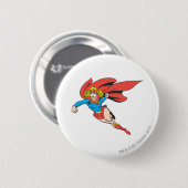Supergirl Leaps und Punches Button (Vorne & Hinten)