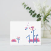 Supergirl Liebe Bee Postkarte (Stehend Vorderseite)