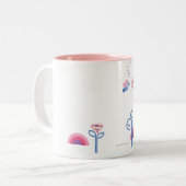 Supergirl Liebe Bee Zweifarbige Tasse (Vorderseite Links)