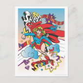 Supergirl Liebe Conquers Postkarte (Vorderseite)