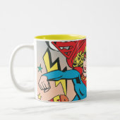 Supergirl Liebe Conquers Zweifarbige Tasse (Links)