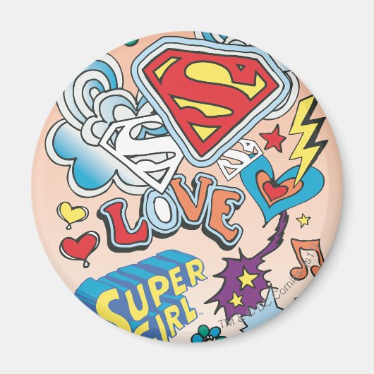 Supergirl-Liebe Magnet (Vorne)