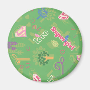Supergirl-Liebe-Muster Magnet