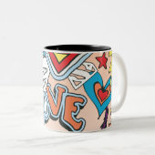 Supergirl-Liebe Zweifarbige Tasse (VorderseiteRechts)