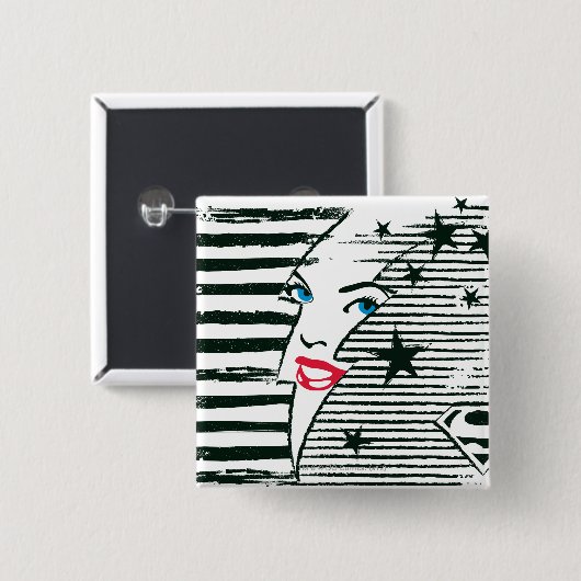 Supergirl Lightning Button (Vorne & Hinten)