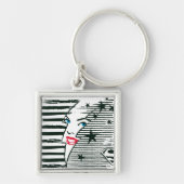 Supergirl Lightning With Face Schlüsselanhänger (Vorne)