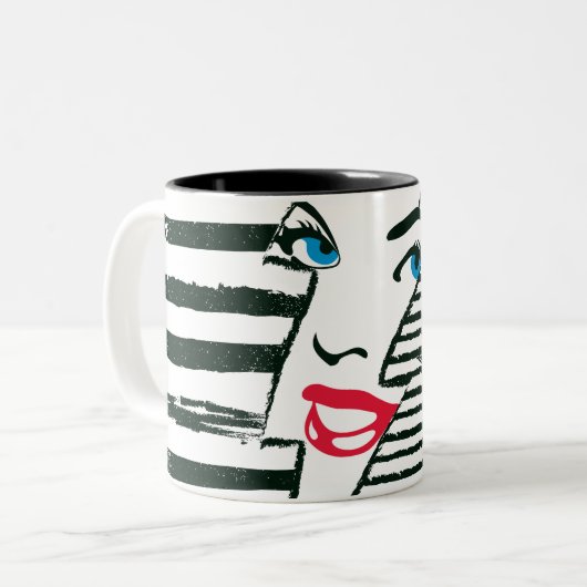 Supergirl Lightning Zweifarbige Tasse (Vorderseite Links)