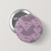 Supergirl-Lila-Halftone-Logo Button (Vorne & Hinten)