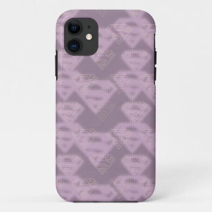 Supergirl-Lila-Halftone-Logo Case-Mate iPhone Hülle