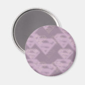 Supergirl-Lila-Halftone-Logo Magnet (Vorderseite/Rückseite)