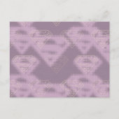 Supergirl-Lila-Halftone-Logo Postkarte (Vorderseite)