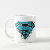 Supergirl Logo Barbed Wire and Flowers Kaffeetasse (Links)