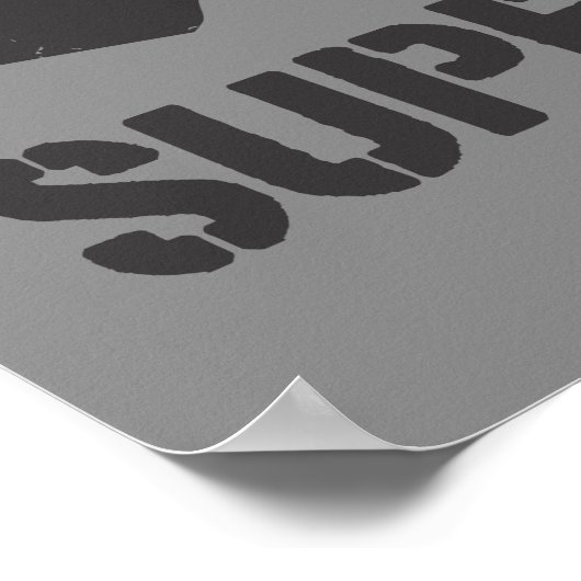 Supergirl Logo Black Flaming Gitarren Poster (Ecke)