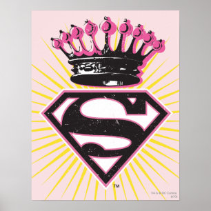Supergirl-Logo mit Krone Poster