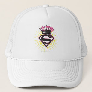 Supergirl-Logo mit Krone Truckerkappe