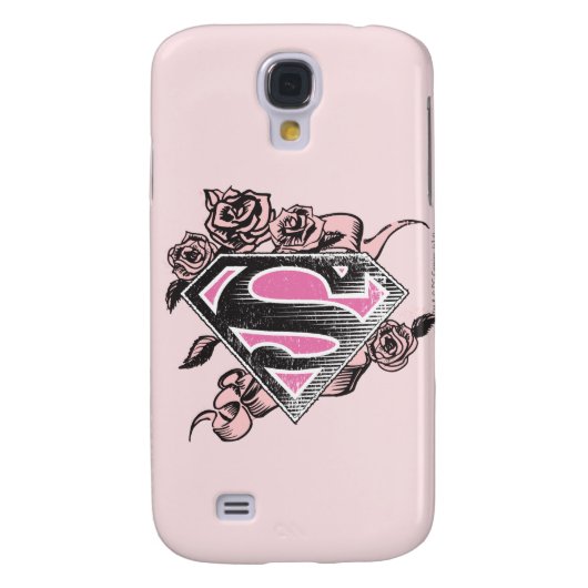 Supergirl-Logo mit Rose Case-Mate Samsung Galaxy Hülle (Rückseite)