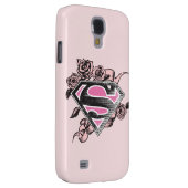 Supergirl-Logo mit Rose Case-Mate Samsung Galaxy Hülle (Rückseite/rechts)