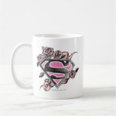 Supergirl-Logo mit Rose Kaffeetasse (Links)