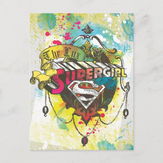 Supergirl-Logo Postkarte (Vorderseite)