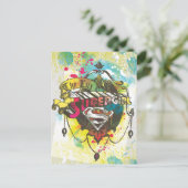 Supergirl-Logo Postkarte (Stehend Vorderseite)