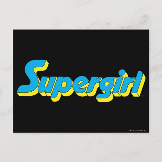Supergirl-Logo Postkarte (Vorderseite)