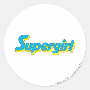 Supergirl-Logo Runder Aufkleber