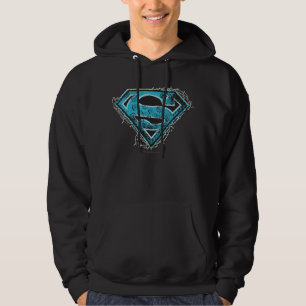 Supergirl-Logo-Stacheldraht und Blume Hoodie