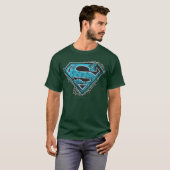 Supergirl-Logo-Stacheldraht und Blume T-Shirt (Vorne ganz)