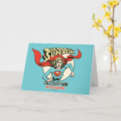 Supergirl macht alles besser als du karte (Gelbe Blume)