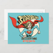 Supergirl macht alles besser als du postkarte (Vorne/Hinten)