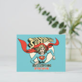 Supergirl macht alles besser als du postkarte (Stehend Vorderseite)
